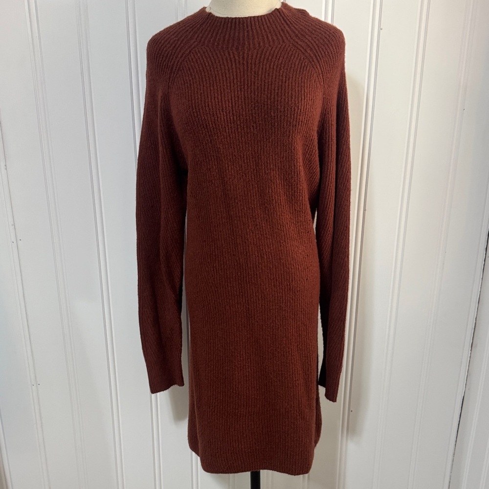 Abercrombie & Fitch Long Sleeve Rust Sweater Dress Size XL